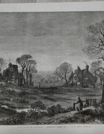 Antique Print, Glevering Green, 1861