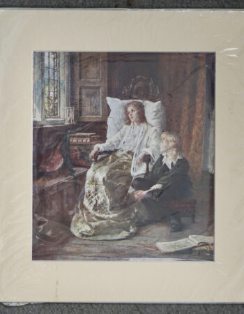 Vintage Print, Interior scene, 1930