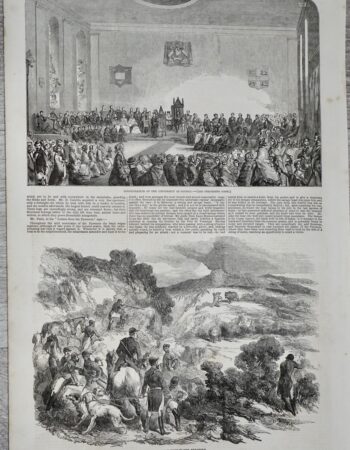 Antique Print, University of Sidney, 1853