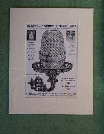 Vintage Print, Clarke's Pyramid & Fairy Lights, 1890