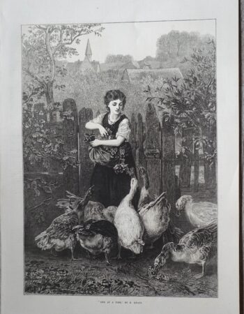 Vintage Print, One at time, 1873