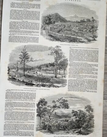 Vintage Print, The Turon Gold Dinnings, 1853