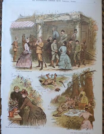 Antique Print from the Illustrated London News, Christmas Number, 1884