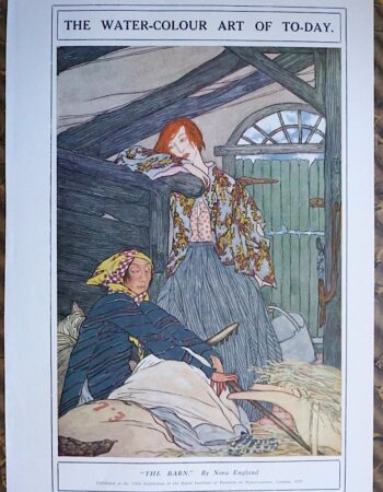Vintage Print, The Barn, by Nora England, 1919