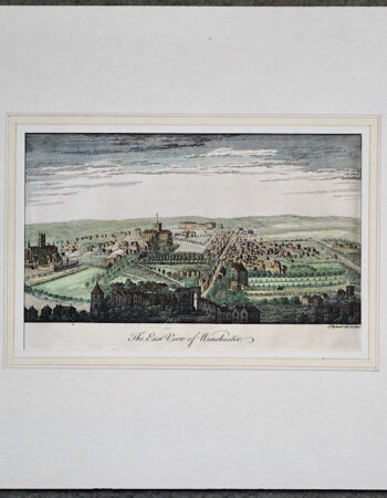 Antique Engraving Print, The East View of Winchester, 1764