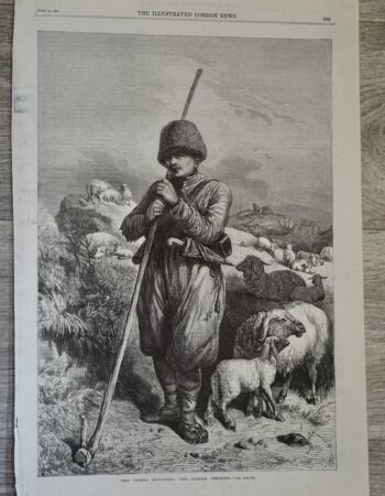 Antique Print, The Crimea Revisited, 1869