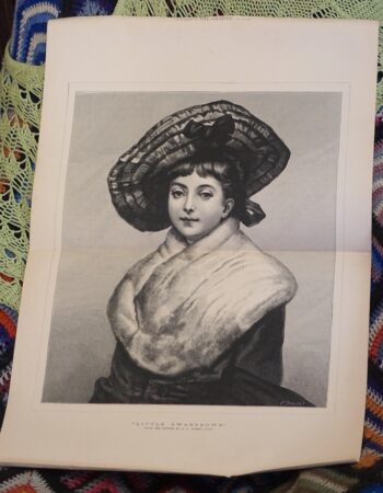 Vintage Print, Little Swansdown, 1878