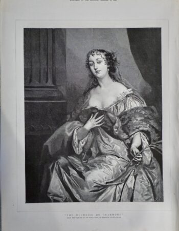 Vintage Print, The Duchesse de Grammont, 1888