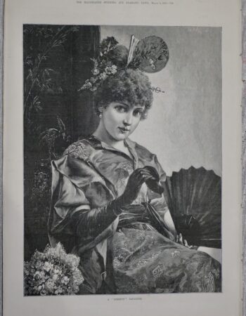 Vintage Print, A "Liberty" Japanese, 1888