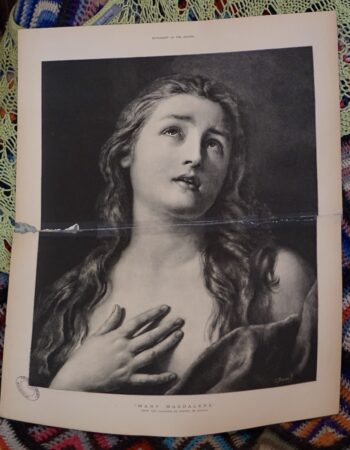 Vintage Print, Mary Magdalene, 1880 ca.
