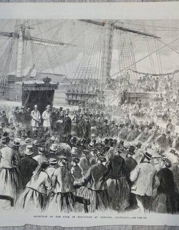 Reception of the Duke of Edinburgh at Geelong, 1868