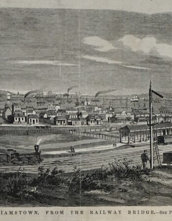 Antique Print, Willianstown, 1860 ca.