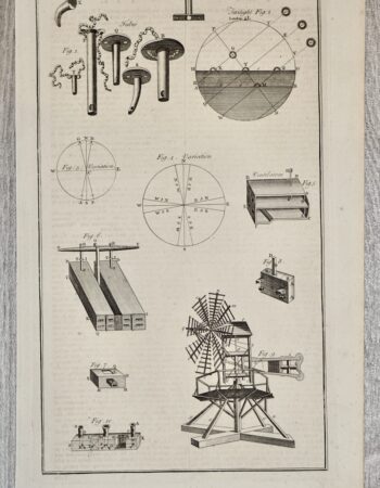 Antique Engraving Print, Twilight, 1860