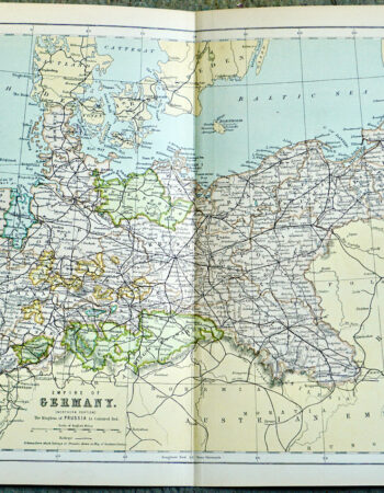 Vintage Map, Empire of Germany, 1901