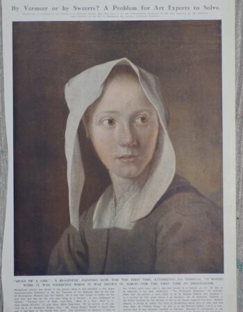 Vintage Print, Head of a girl, 1935