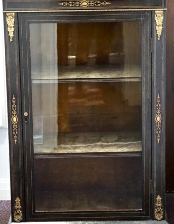 Antique Original Victorian Marquetry Cabinet