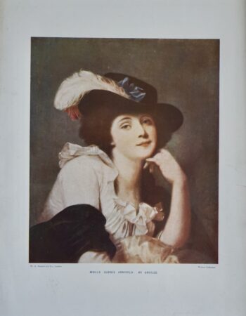 Vintage Print, MD.LLE Sophie Arnould by Greuze, 1904