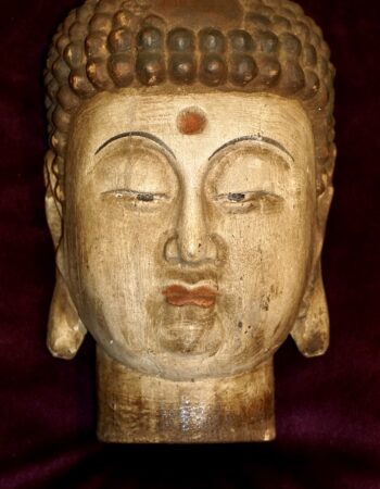 Vintage Buddha Head Sculpture