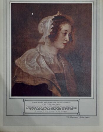 Vintage Print, Flemish Beauty, 1910 ca.