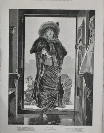 Vintage, "Home!" Woodville, 1886