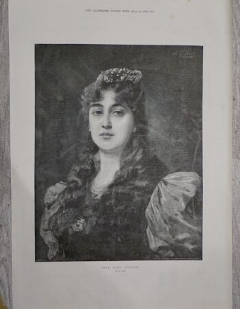 Vintage Print, Dear Lady Disdain, 1896