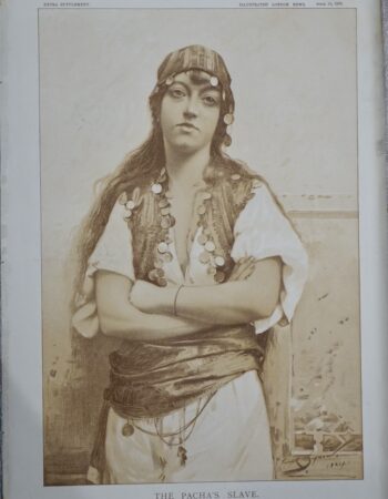 Vintage Print, The Pacha's Slave, 1887
