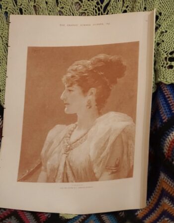 Vintage Print, Valeria, 1893