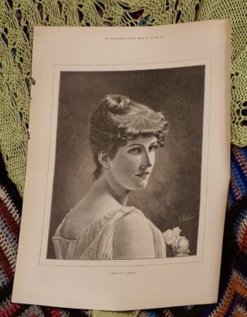 Vintage Print, Irene, 1889