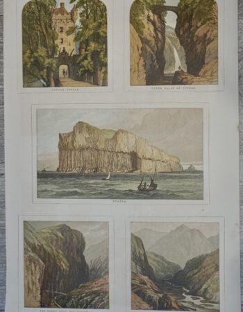 Vintage Print, Views in the Highlands, 1876