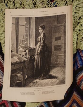 Vintage Print, Far From Home, 1873