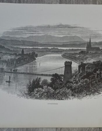 Vintage Print, Inverness, 1870 ca.