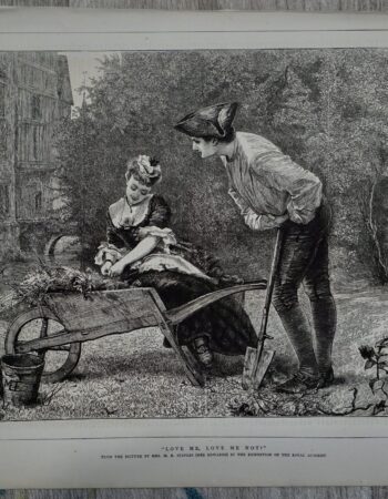 Vintage Print, Love me... 1875