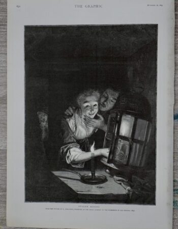 Vintage Print, Stolen kisses, 1893