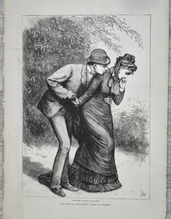 Vintage Print, Scene from "My Lady's Money", 1877