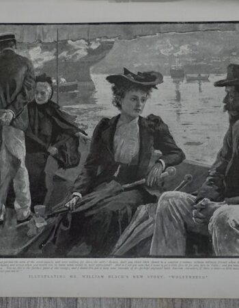 Vintage Print, MR. William Black's New Story, 1892