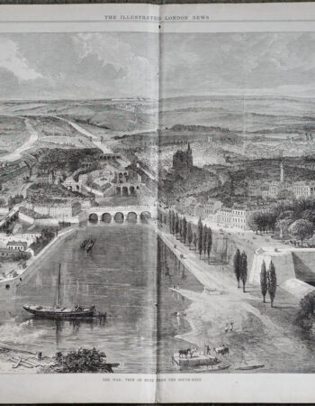 Antique Print, The War View of Metz from the South-West, 1870