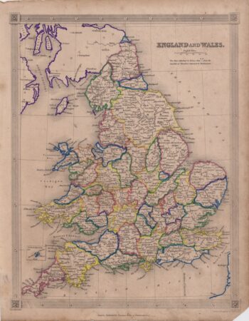 Antique Map, England and Wales, 1807
