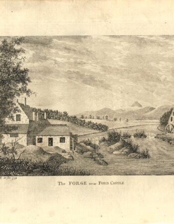 Antique Engraving Print, The Forge near Ford Castle, 1779