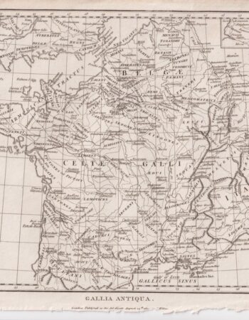 Antique Map, Gallia Antiqua, 1804