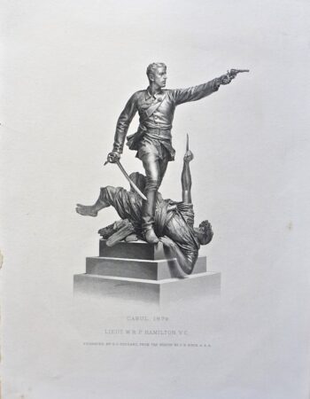 Antique Engraving Print, "Cabul 1879, Lieut W.R.P. Hamilton V.C.", 1882