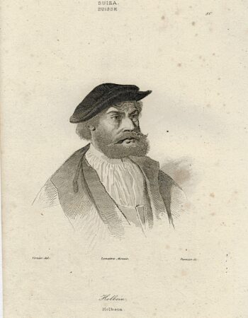 Antique Engraving Print, Holbein, 1810 ca.