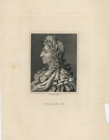 Antique Engraving Print, William III, 1830