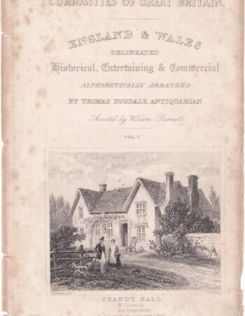 Antique Engraving Print, Shandy Hall, 1835 ca.