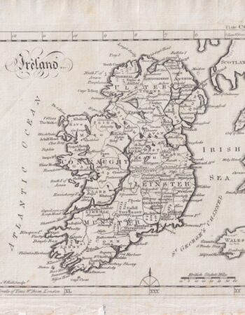 Antique Map, Ireland, 1750 ca.