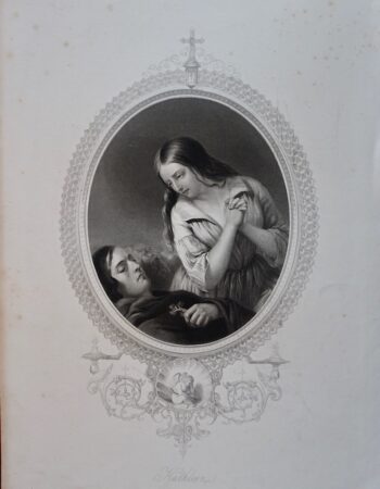 Antique Engraving Print, Kathleen, 1846
