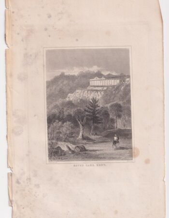 Antique Engraving Print, Seven Oaks, Kent, 1830
