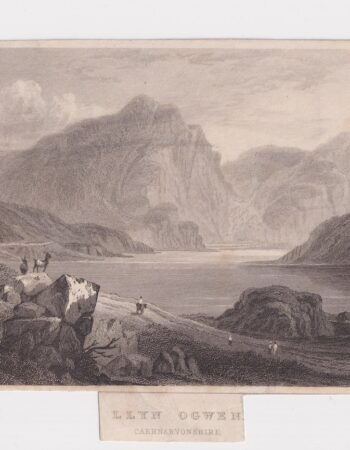 Antique Engraving Print, Llyn Ogwen, 1830