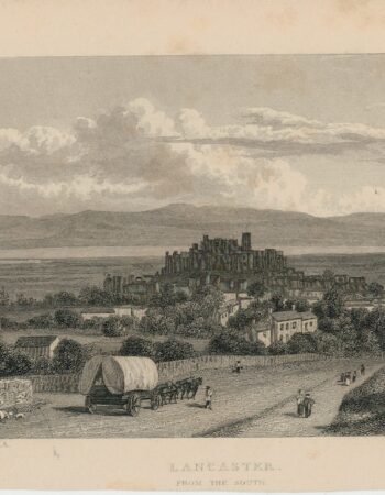 Antique Engraving Print, Lancaster, 1829