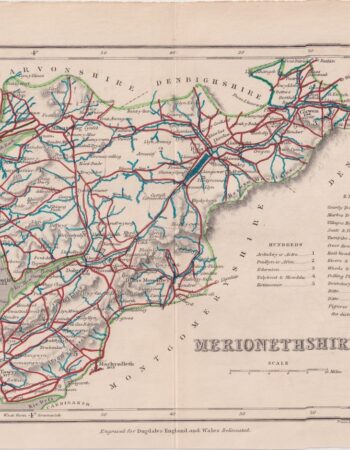 Antique Map, Merionethshire, 1840