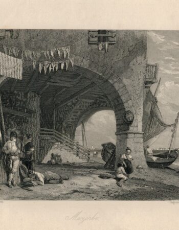 Antique Engraving Print, Mazzorbo, 1836